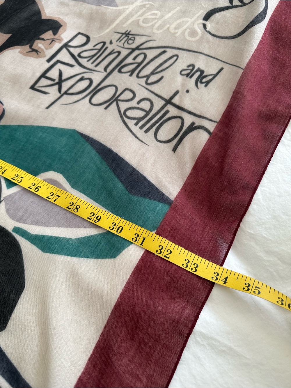 Lightweight abstract large scarf - Picture 6 of 6